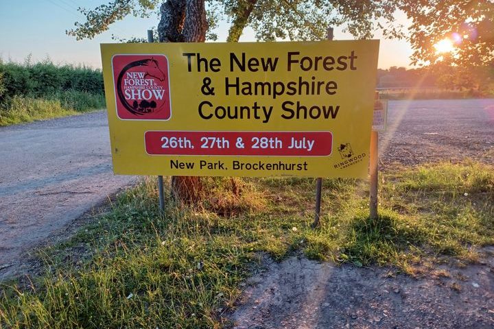 New Forest Show 2022 sign