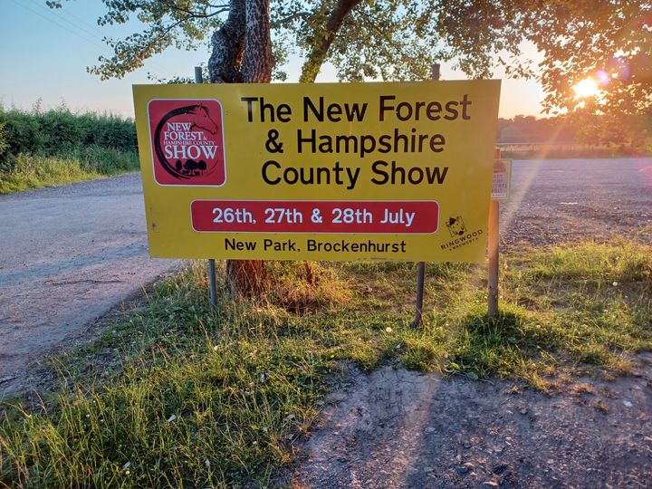 New Forest Show 2022 sign