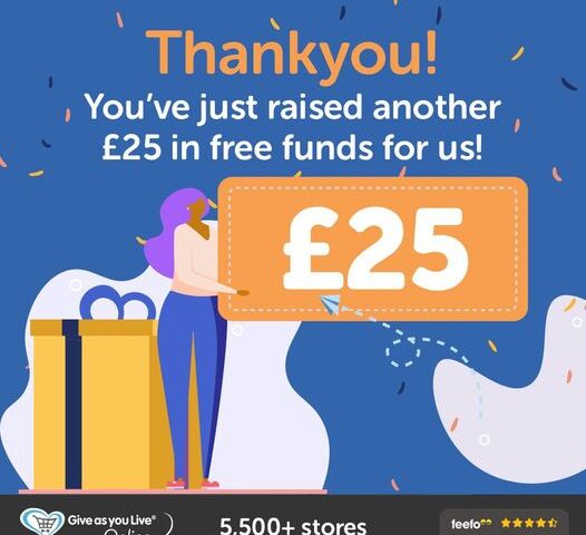 Infographic Thankyou for raising £25